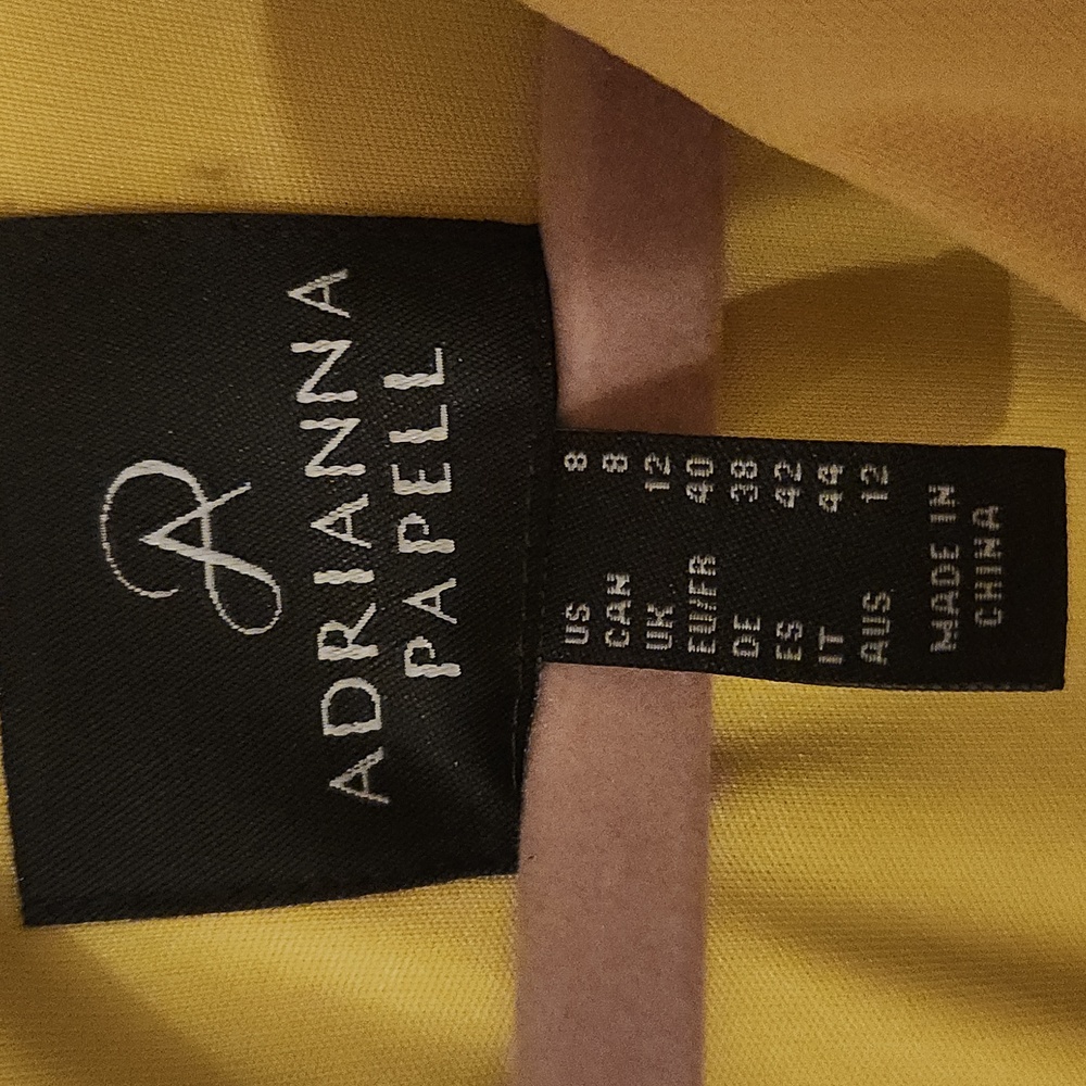 Adrianna Papell Yellow Ruffle Jumpsuit - Picture 8 of 11